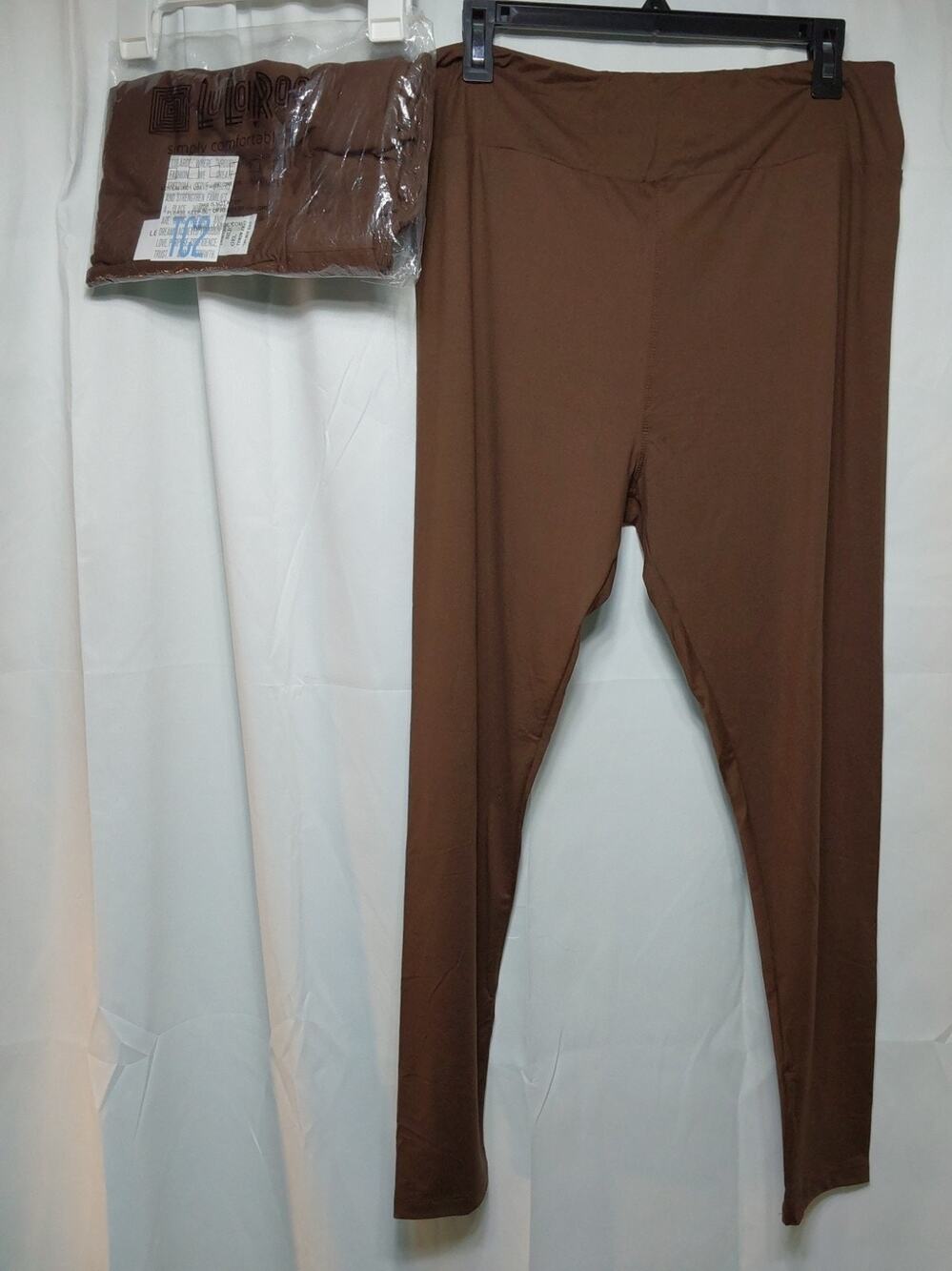LuLaRoe TC2 Brown High-Waist Ankle Leggings 2 Pack #J21